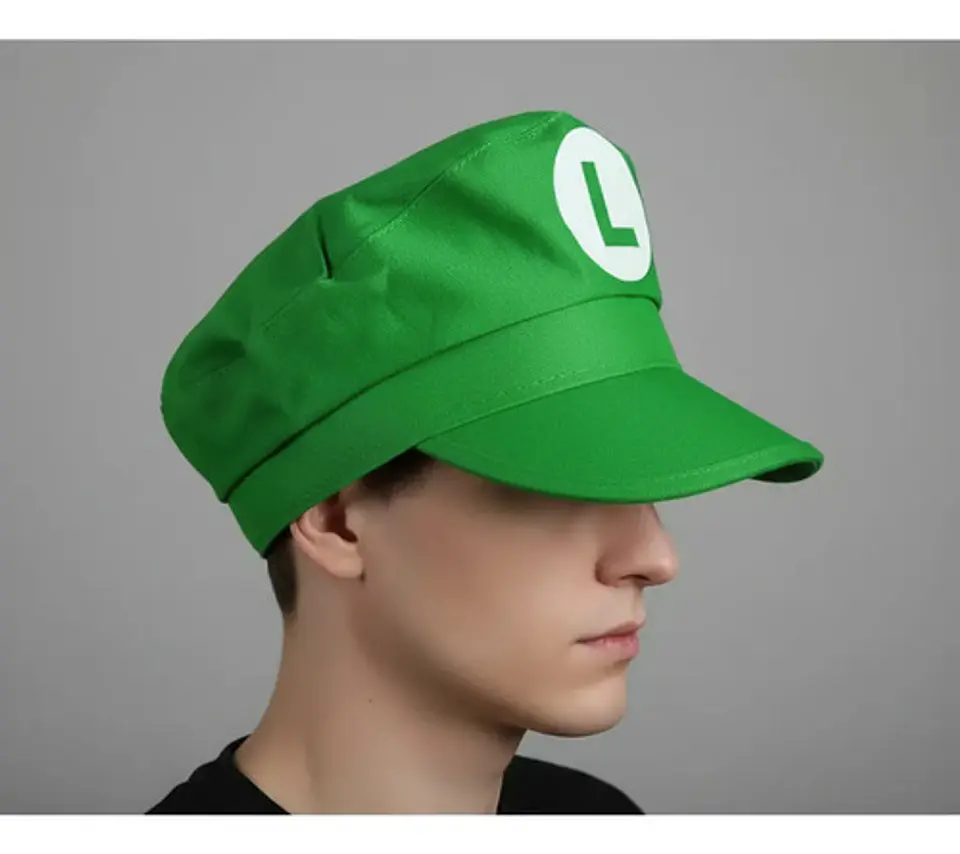 Gorra Disfraz Luigi Super Mario Bros Cosplay Halloween 3