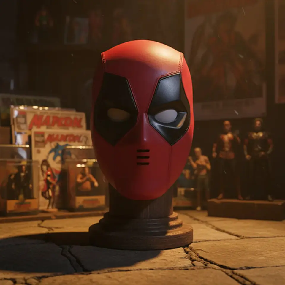 Máscara Careta Deadpool Marvel Disfraz Halloween Superhéroe 2