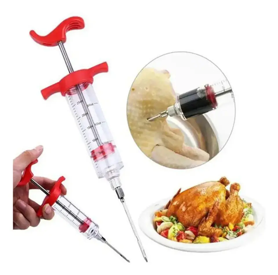 Inyector De Condimentos Acero Inoxidable 30 Ml 1