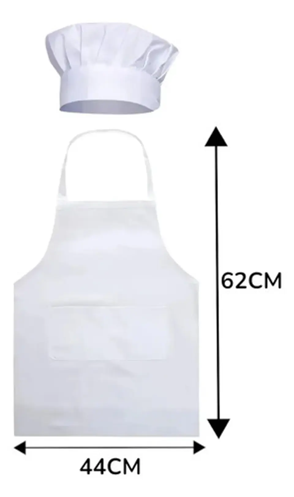 Goesup Juego De Delantal De Chef Con Sombrero De Carnicero 6