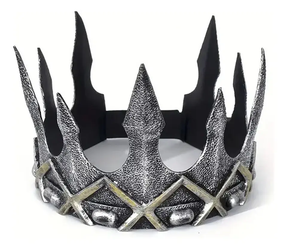 Tiara De Corona Para Hombre, King Para Hombre Espuma Belcro 1