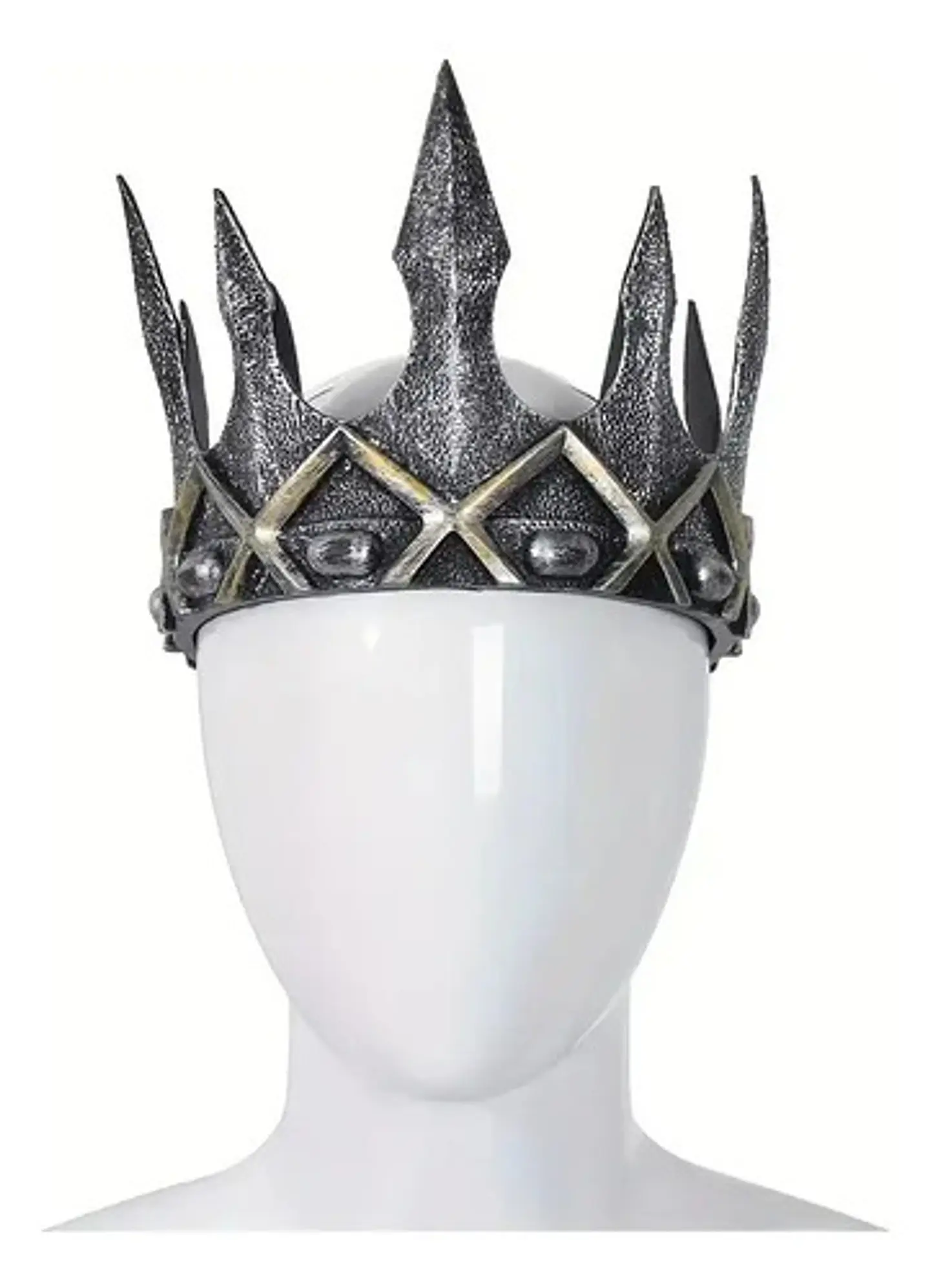Tiara De Corona Para Hombre, King Para Hombre Espuma Belcro 5