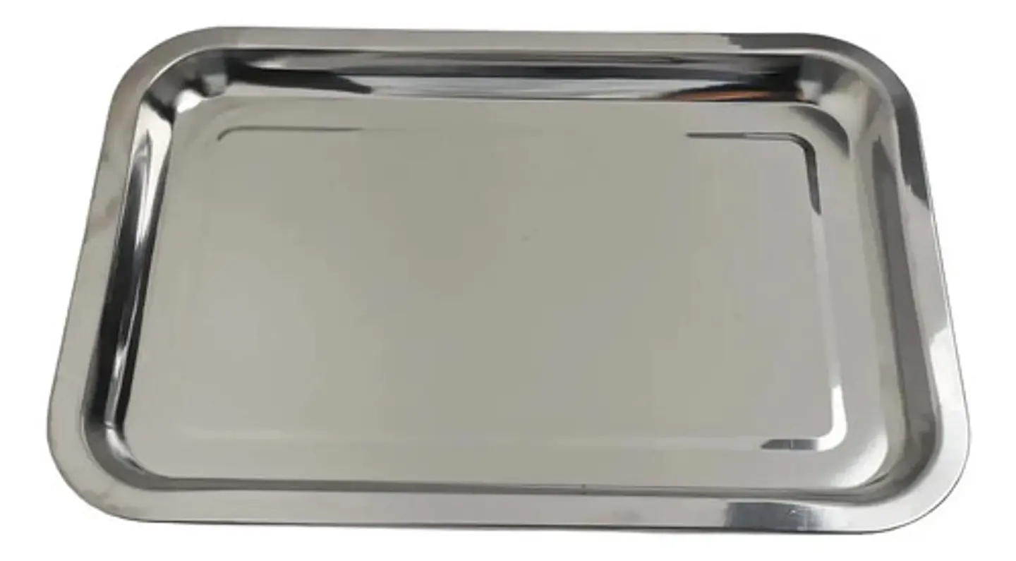 Bandeja Rectangular Acero Inoxidable 40x29.5cm Horno Cocina 4