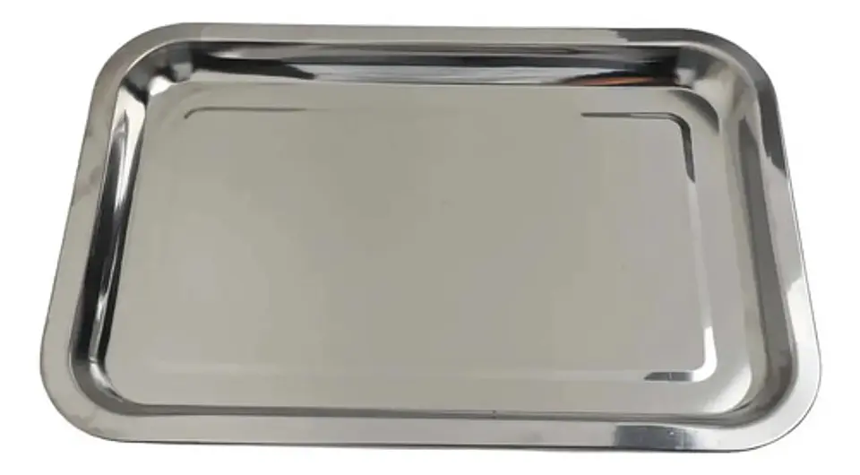 Bandeja Rectangular Acero Inoxidable 40x29.5cm Horno Cocina 4