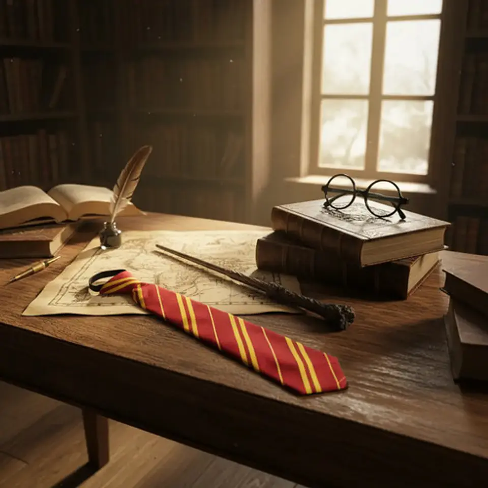 Kit Accesorios Harry Potter Varita, Corbata, Gafas Disfraz Halloween 2