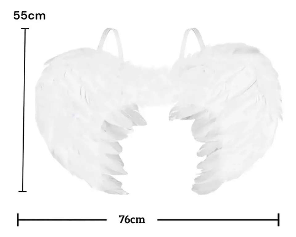 Disfraz Alas  Ángel Negras Plumas Mp294 Unisex Halloween * 3