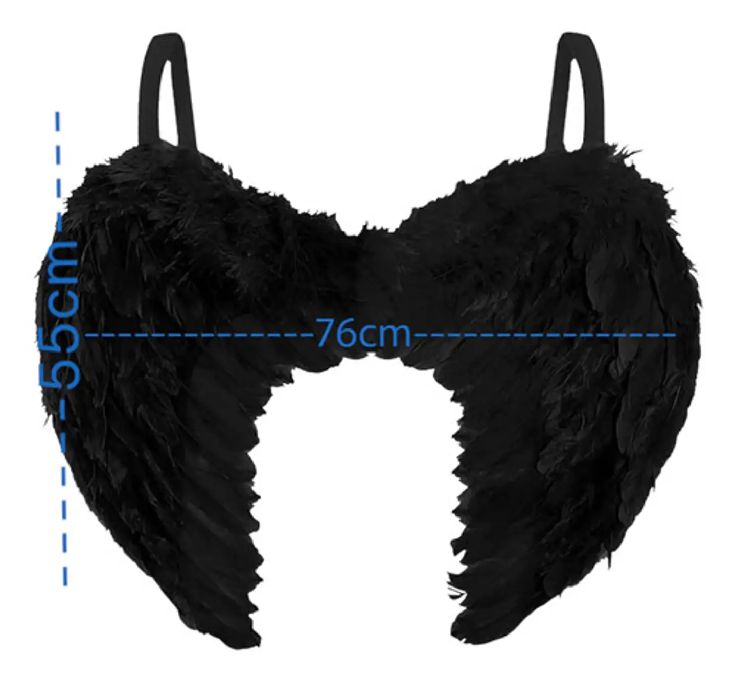 Disfraz Alas  Ángel Negras Plumas Mp294 Unisex Halloween * 6