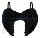 Disfraz Alas  Ángel Negras Plumas Mp294 Unisex Halloween * - Miniatura 6
