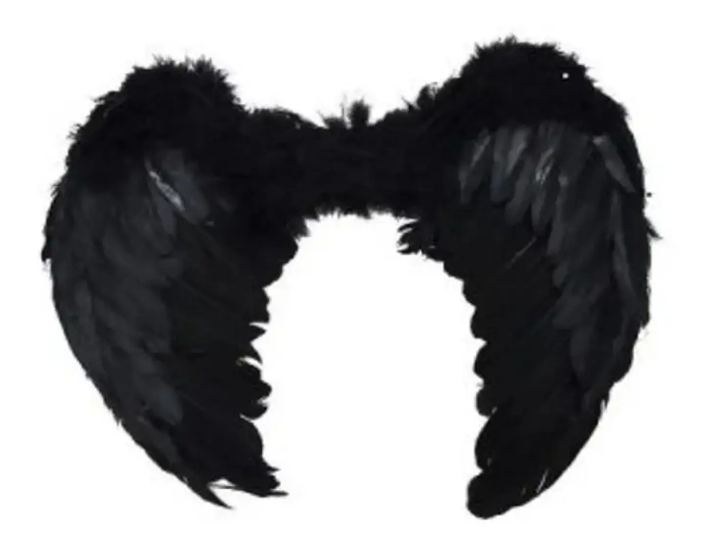Disfraz Alas  Ángel Negras Plumas Mp294 Unisex Halloween * 7
