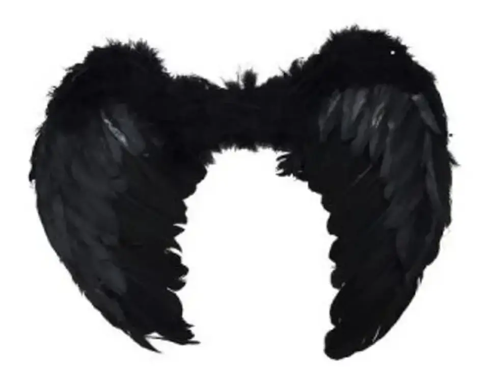 Disfraz Alas  Ángel Negras Plumas Mp294 Unisex Halloween * 7