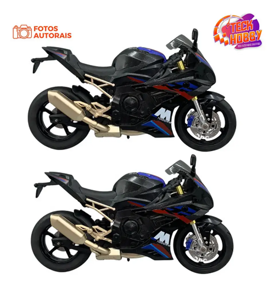 Miniatura Moto Bmw S1000rr, Colección A Escala 1:10 5