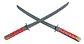 Set Ninjas Niños Espadas Dagas Estrellas Guerrero Plástico - Miniatura 4