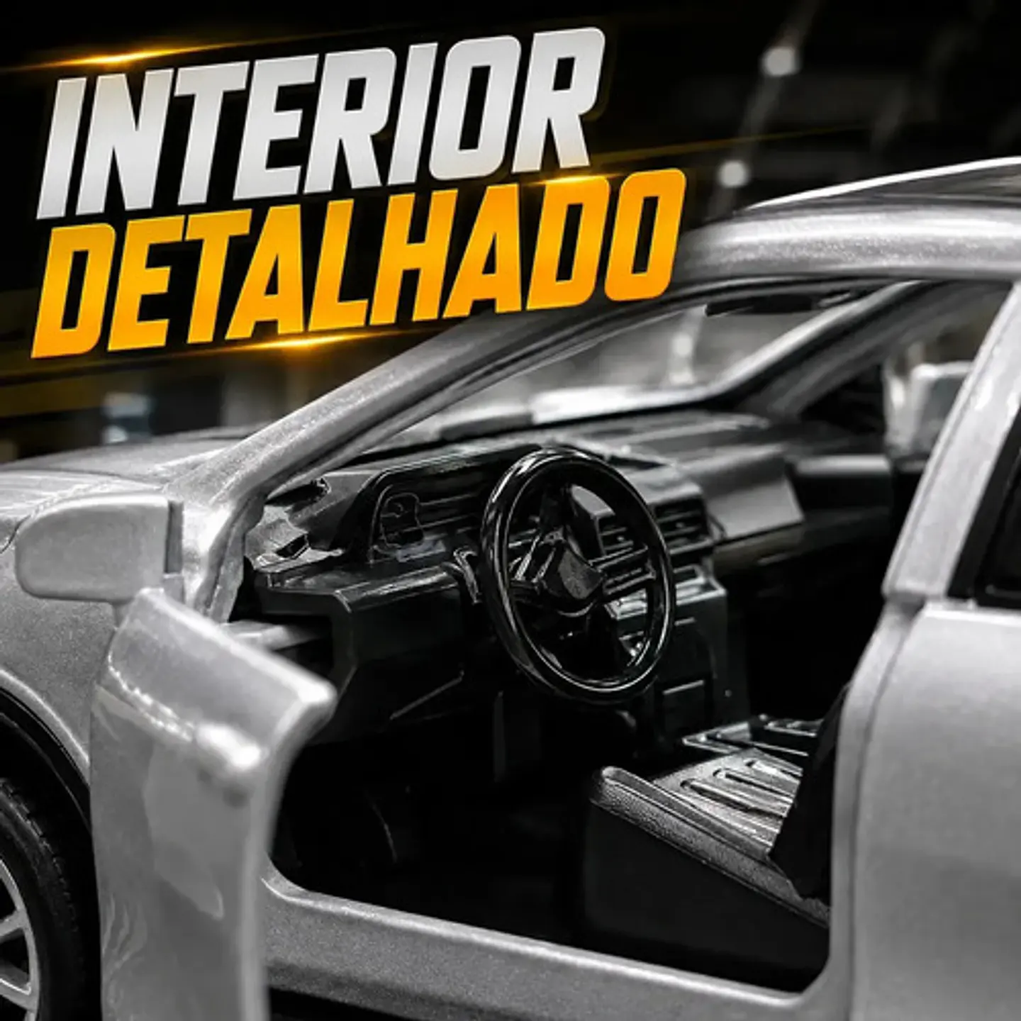 Luz De Sonido Friccao Para Coche Miniatura Toyota Corolla Cross 1:32 Para Abrir Puertas, Luz Blanca, Suv Blanco 4