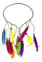Balaca Boho Con Plumas De Colores Para Cabello Halloween - Miniatura 1