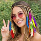 Balaca Boho Con Plumas De Colores Para Cabello Halloween - Miniatura 2