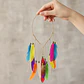 Balaca Boho Con Plumas De Colores Para Cabello Halloween - Miniatura 4