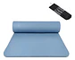 183*61*0.6cm Tapete Yoga Portátil Pilates Fitness Ejercicio Color Azul - Miniatura 1