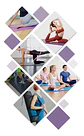 183*61*0.6cm Tapete Yoga Portátil Pilates Fitness Ejercicio Color Azul - Miniatura 2