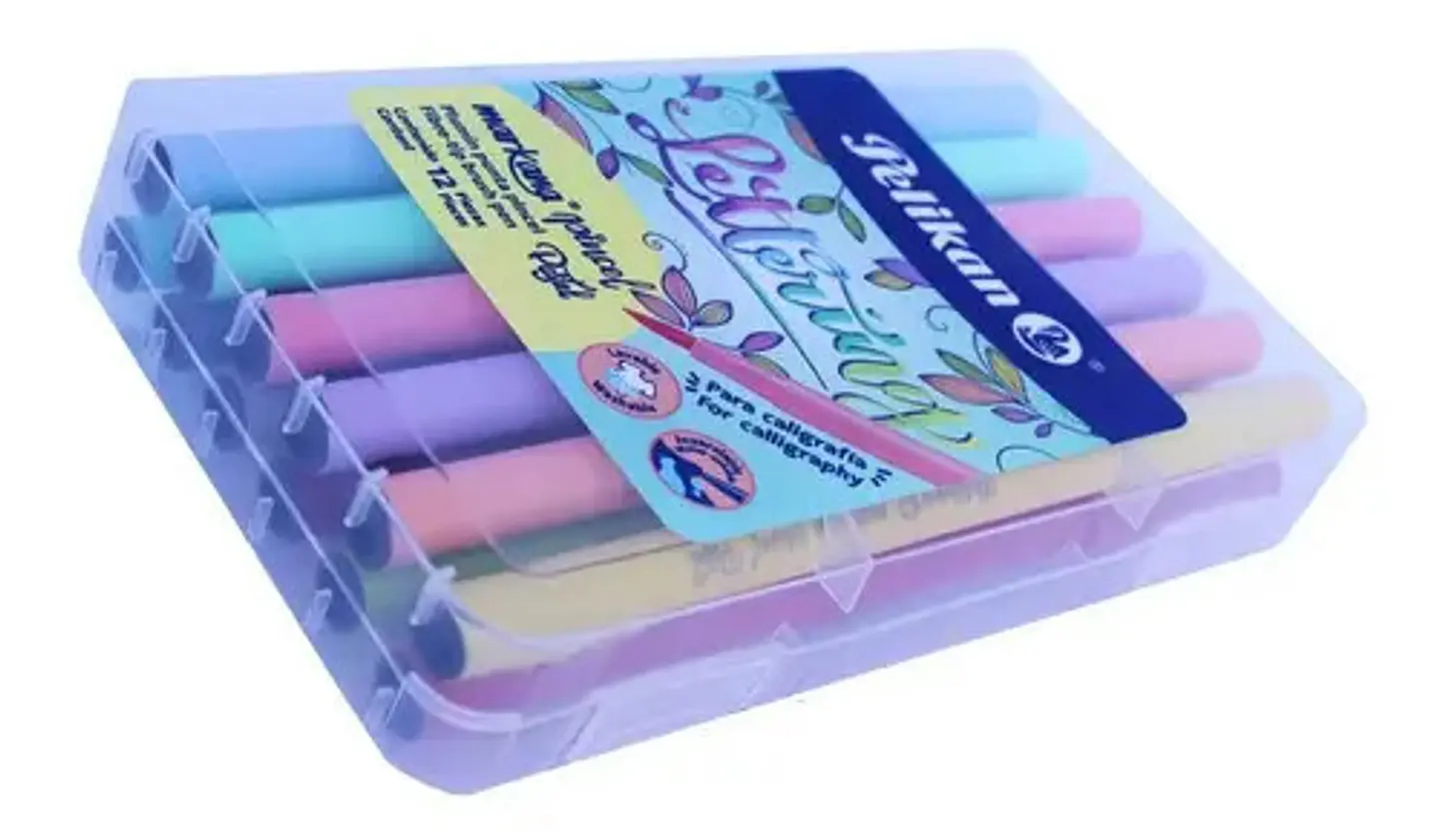Marcador De Agua Punta Pincel Markana Pastel Pelikan 4