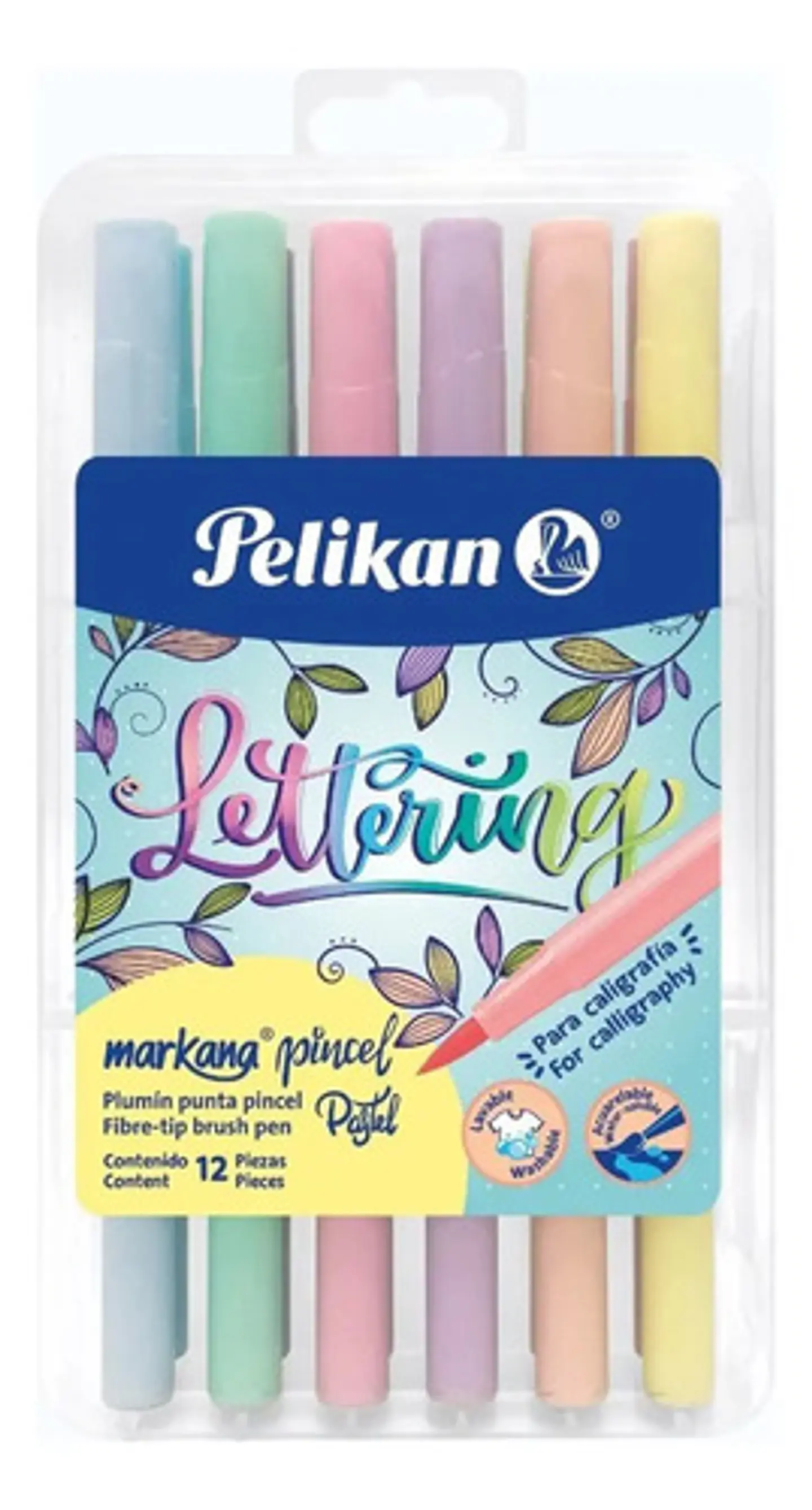 Marcador De Agua Punta Pincel Markana Pastel Pelikan 5