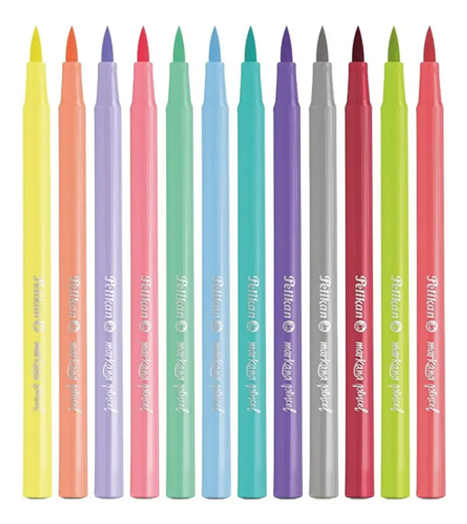 Marcador De Agua Punta Pincel Markana Pastel Pelikan 7