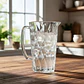 Jarra De Vidrio Labrada Con Diseño Diamante Para Jugo Cocina - Miniatura 1