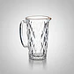 Jarra De Vidrio Labrada Con Diseño Diamante Para Jugo Cocina - Miniatura 5
