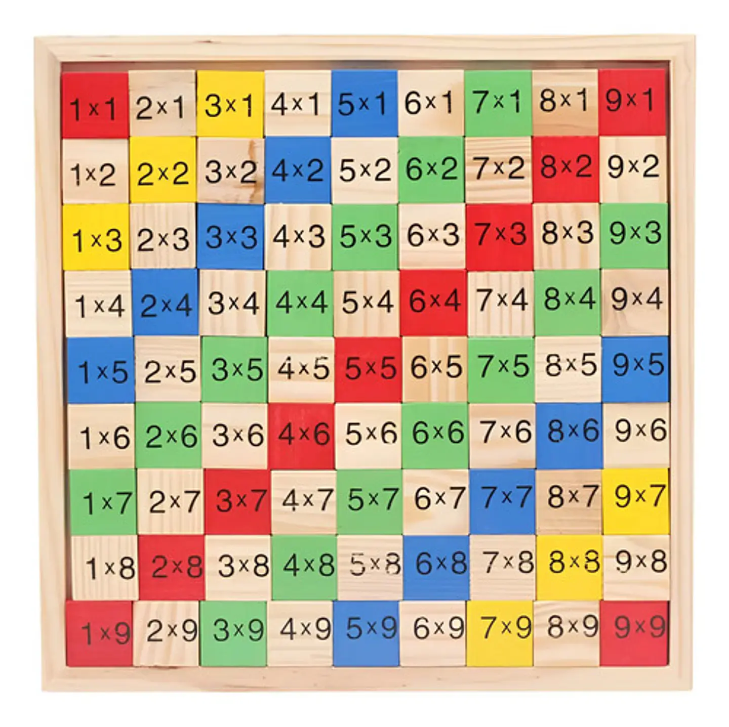 Juego Educativo Didactico Montessori Tablas De Multiplicar 1