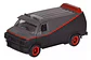 1983 Gmc Vandura A-team Luz Y Sonido Los Magníficos Esc 1:36 - Miniatura 1