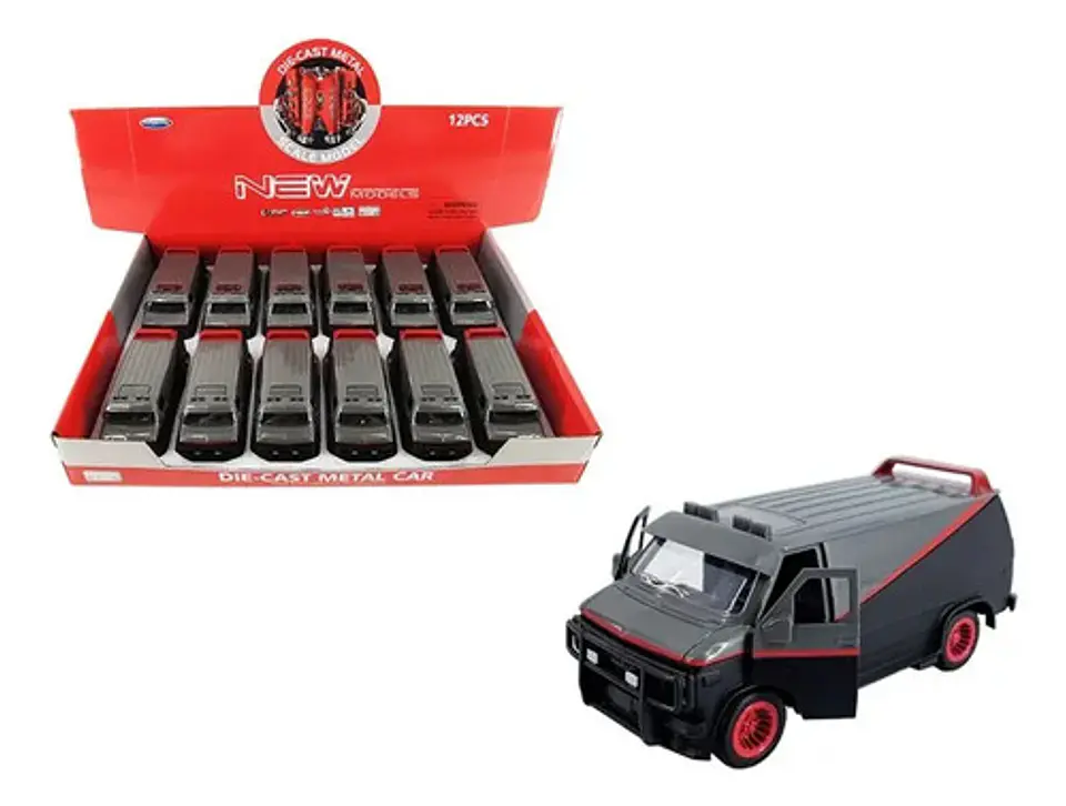 1983 Gmc Vandura A-team Luz Y Sonido Los Magníficos Esc 1:36 2