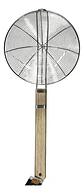 Colador Cucharon Acero Inoxidable Mango Madera Freir 50 Cm - Miniatura 3