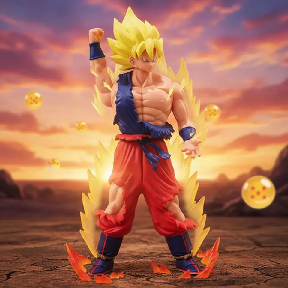 Figura De Acción Goku Super Saiyan Dragon Ball Z Coleccionab 3