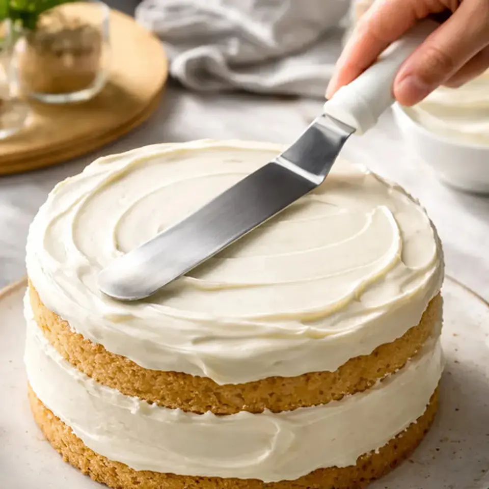 Espátula Repostería Alegría Angulada Acero Inoxidable 30cm Blanco 2