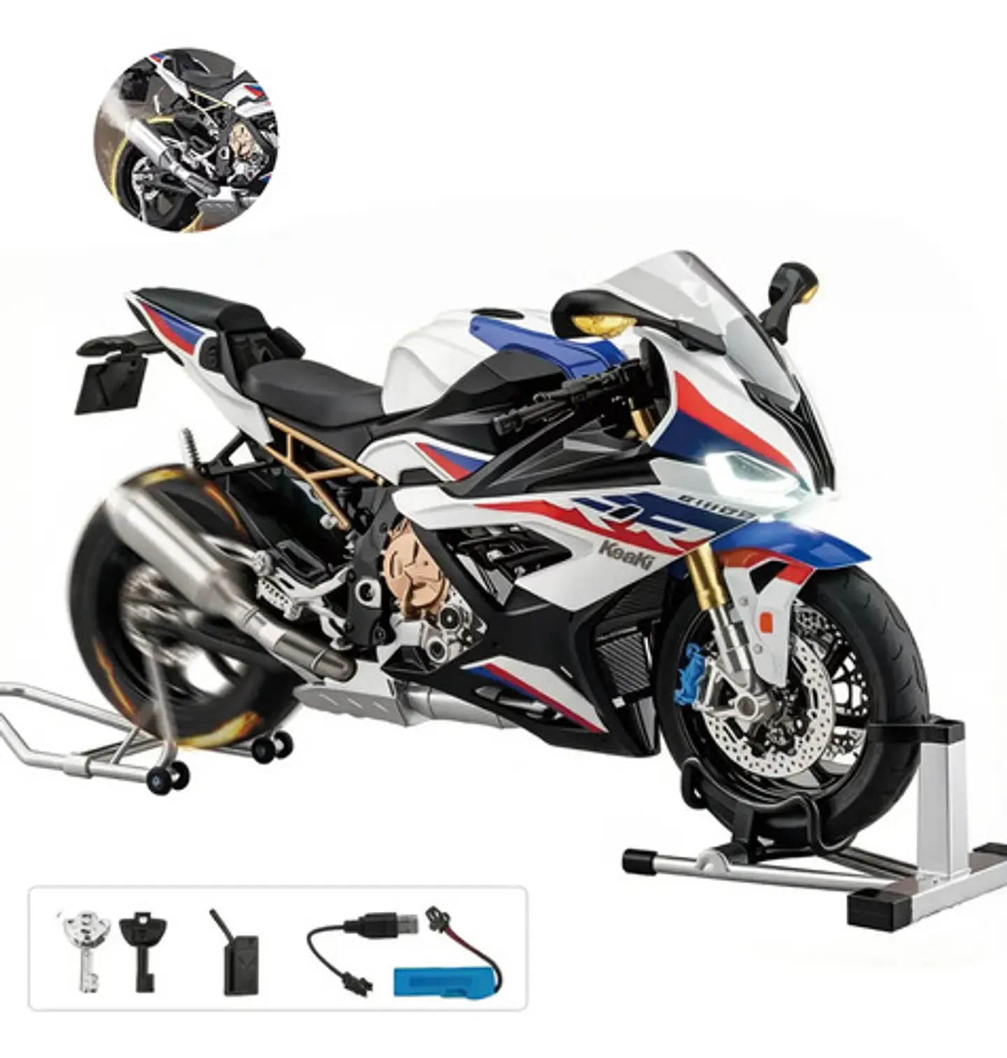 Moto A Escala Con Activacion Electronica Color S1000rr 1/6 1