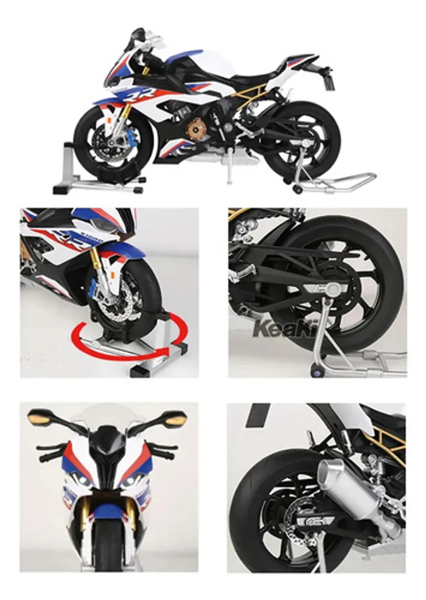 Moto A Escala Con Activacion Electronica Color S1000rr 1/6 2