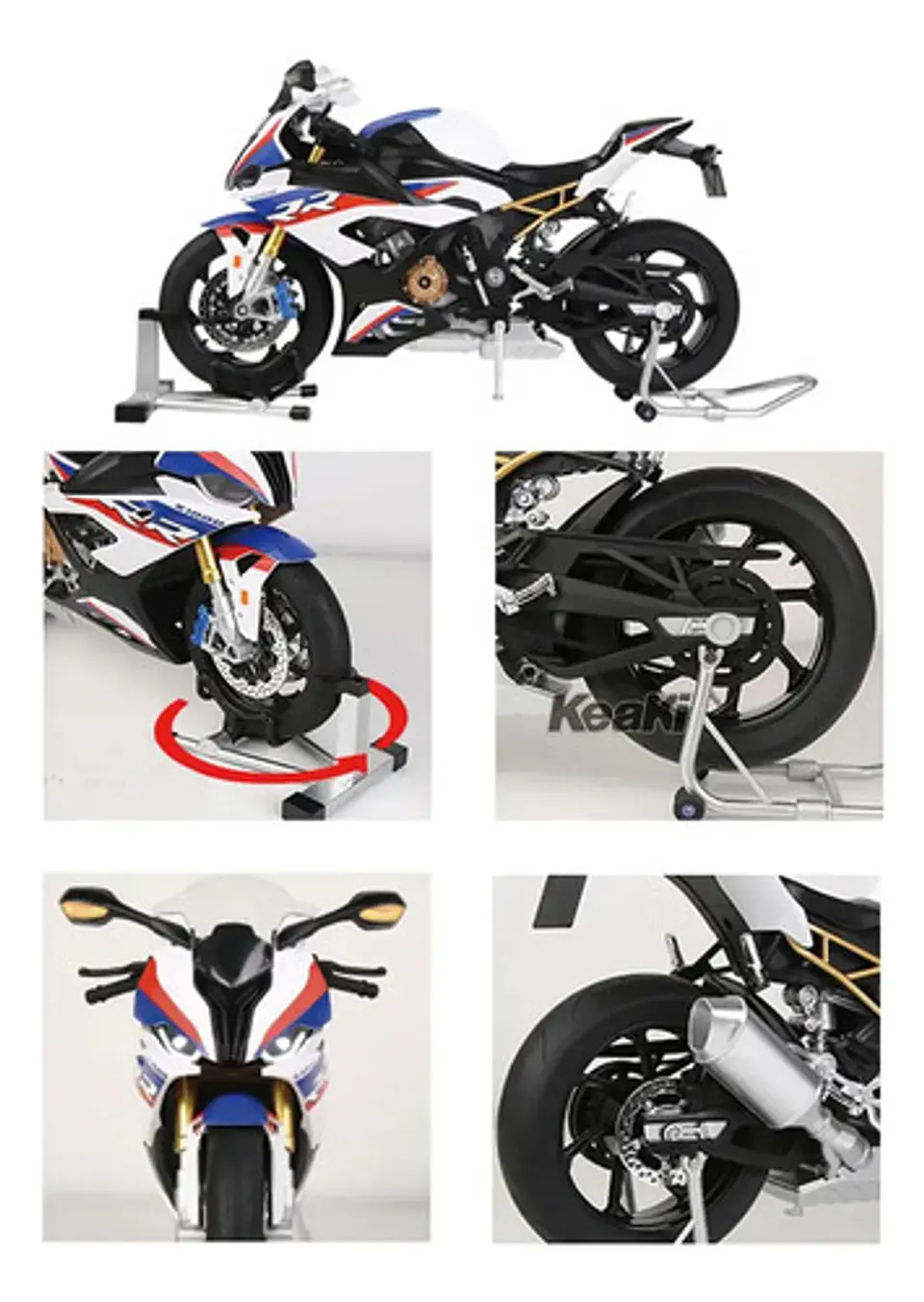 Moto A Escala Con Activacion Electronica Color S1000rr 1/6 2