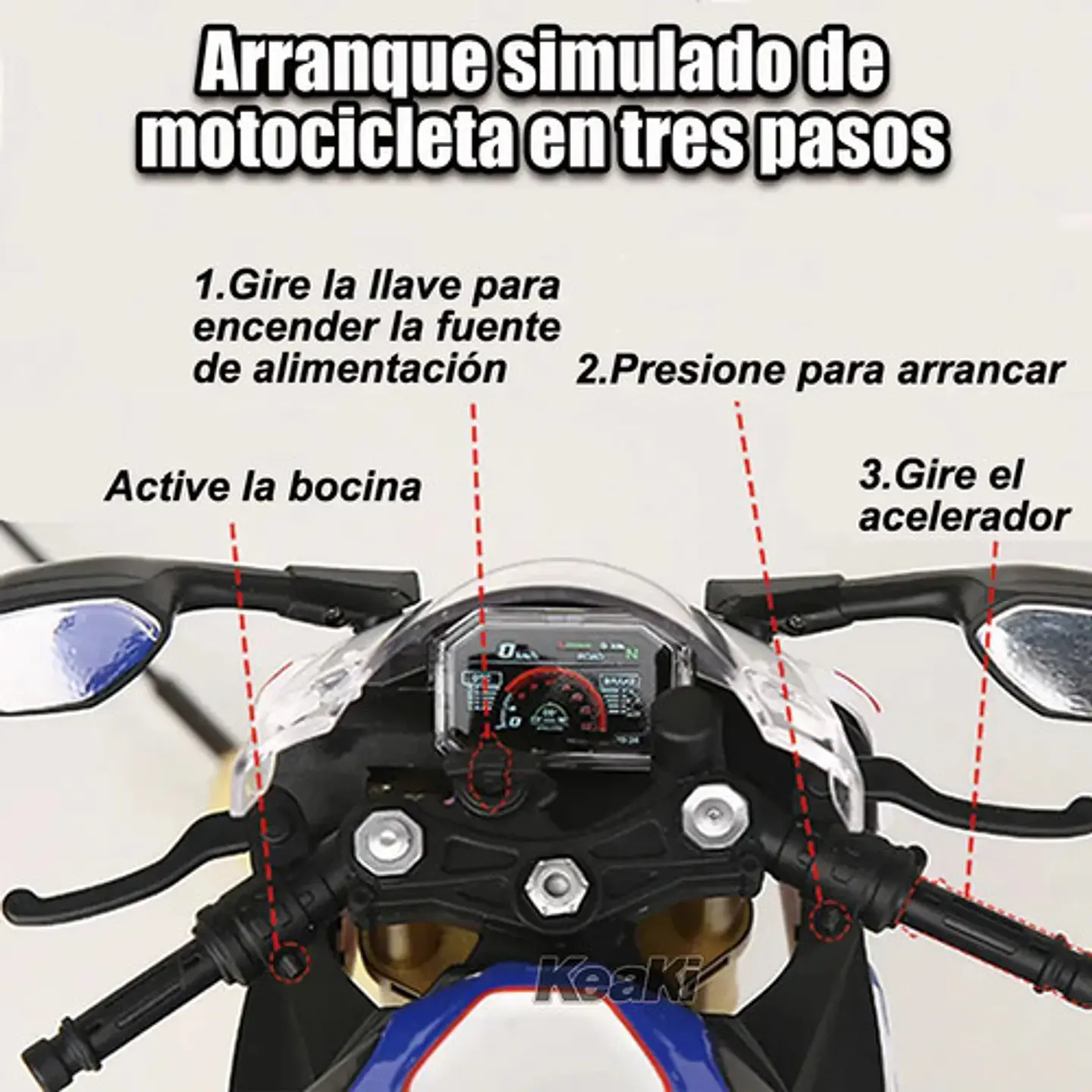 Moto A Escala Con Activacion Electronica Color S1000rr 1/6 3