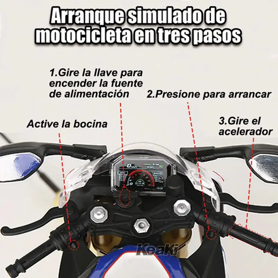 Moto A Escala Con Activacion Electronica Color S1000rr 1/6 3