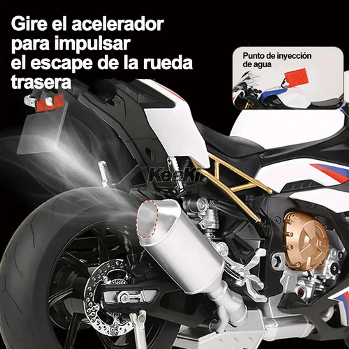 Moto A Escala Con Activacion Electronica Color S1000rr 1/6 4