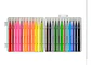 Estuche Plumones Punta Pincel Por 48unds - Miniatura 2
