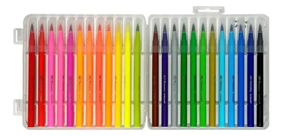Estuche Plumones Punta Pincel Por 48unds 3