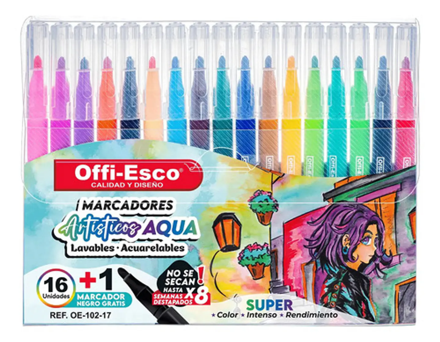 Marcadores Artisticos Aqua Lavables Acuareables 17 Und 3