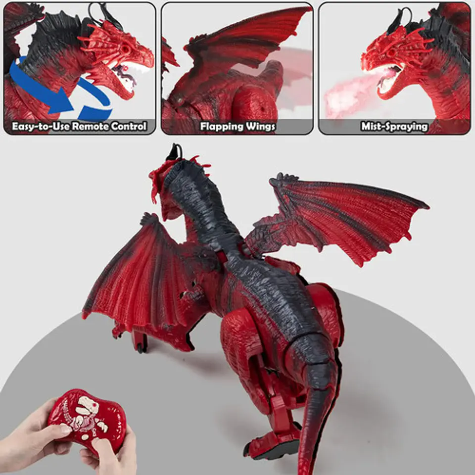 Dragon Ultimate R/c  Juguete Sonido Luces Control Humo 3