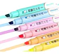 Resaltadores Doble Punta Set De 6 Colores Pastel Kawaii Variado - Miniatura 2