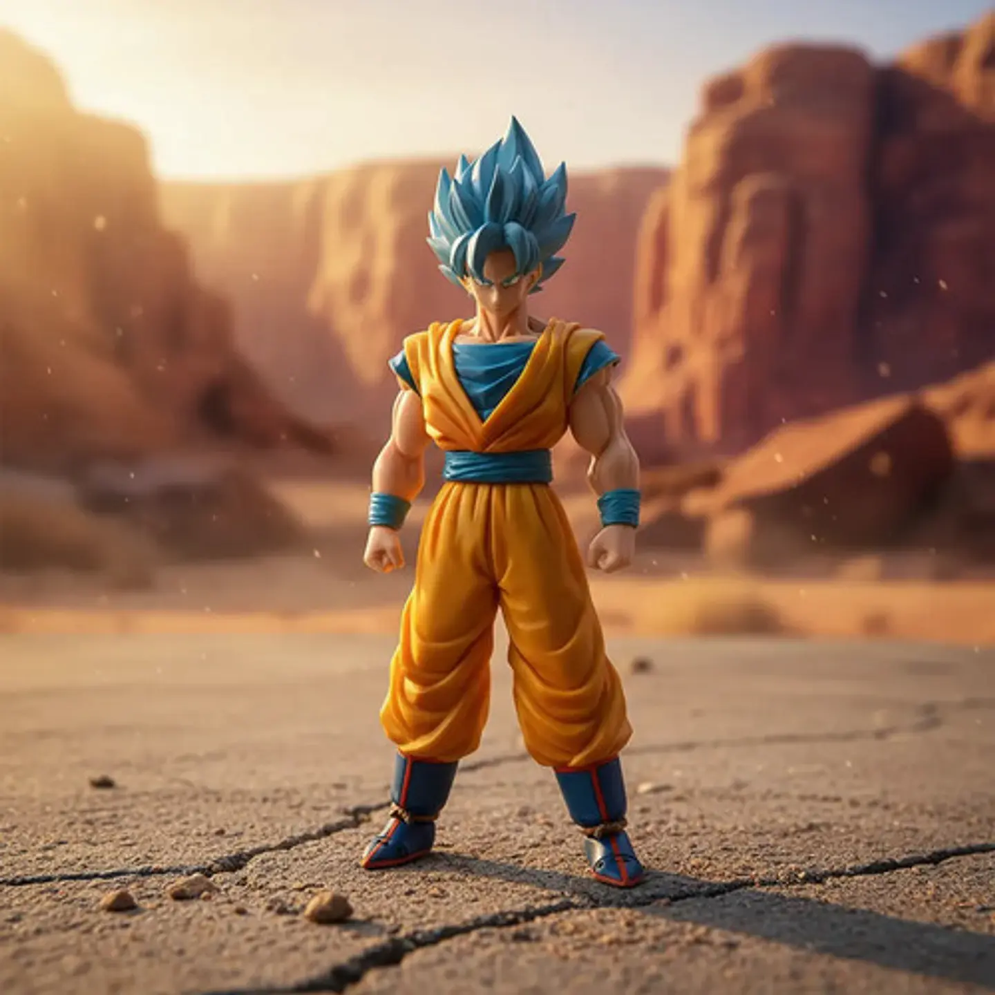 Figura De Acción Goku Super Saiyan Blue Dragon Ball Z Super 4