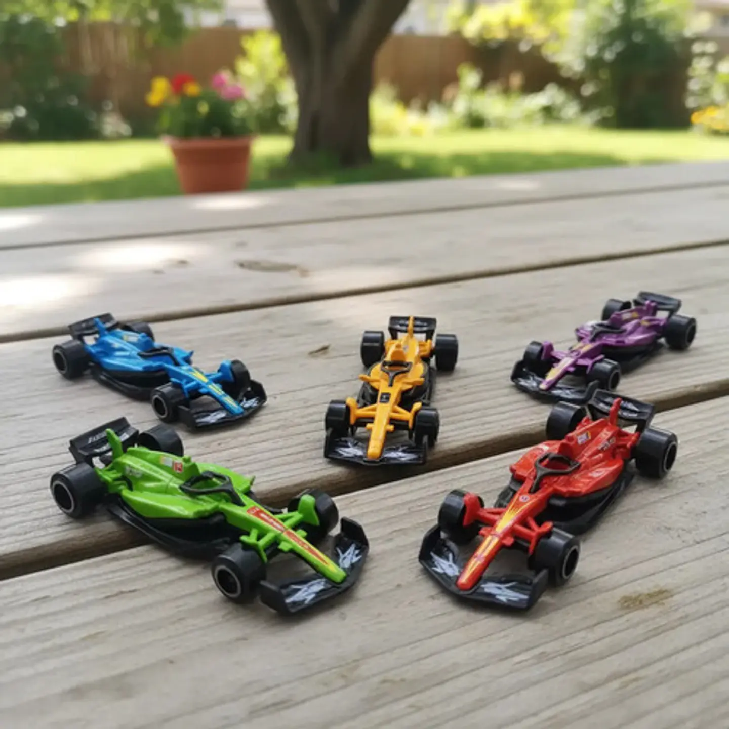 Set 5 Carros De Juguete Fórmula 1 Metálicos Colección 4