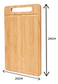 Tabla De Cortar De Bambu Para Cocina Tabla Cortar 29cmx20cm Tabla Bambú Naranja Oscuro - Miniatura 5