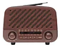 Radio Meier M-112bt Retro Vintage Bluetooth Usb Sd Pequeño - Miniatura 1