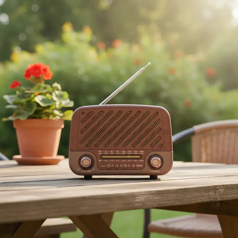 Radio Meier M-112bt Retro Vintage Bluetooth Usb Sd Pequeño 2