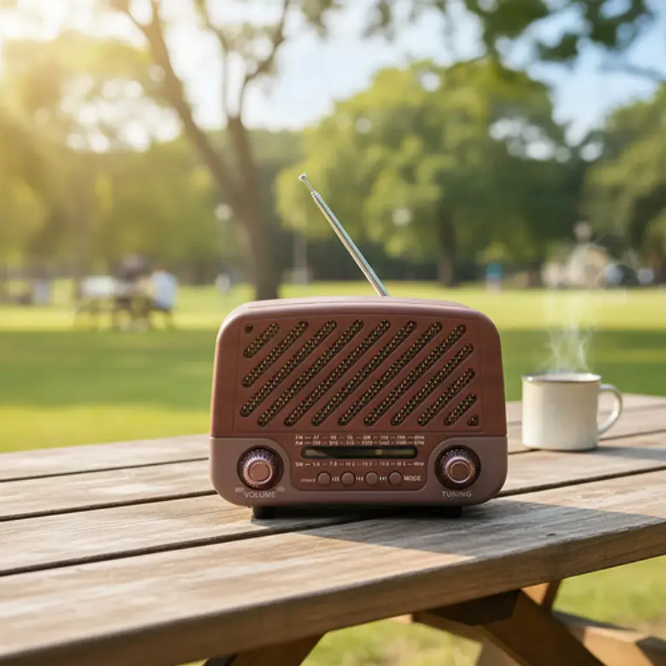 Radio Meier M-112bt Retro Vintage Bluetooth Usb Sd Pequeño 3